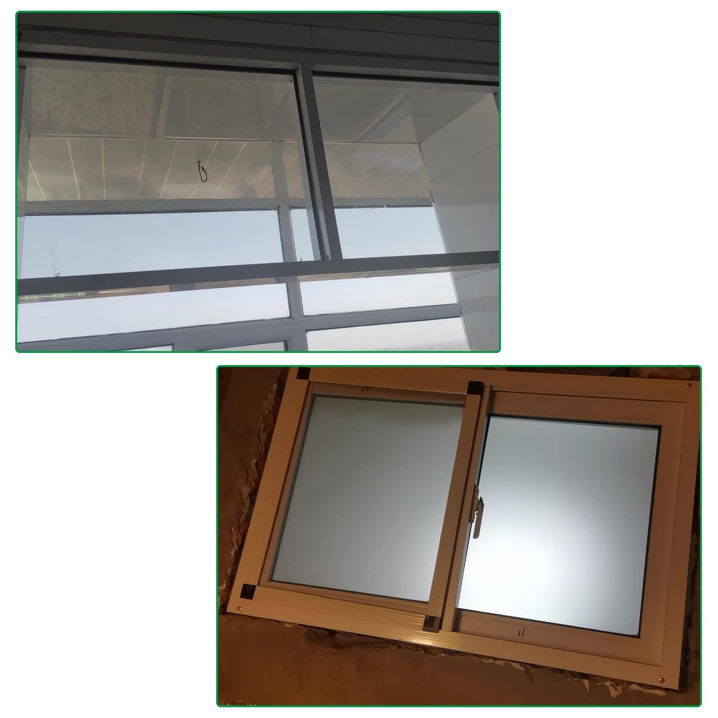 SHZYJBRY Home Windows Replacment, 15.75 x 23.62IN Aluminum Alloy Frame White Sliding Window, Basement Window Mobile Home House Window for Ventilating