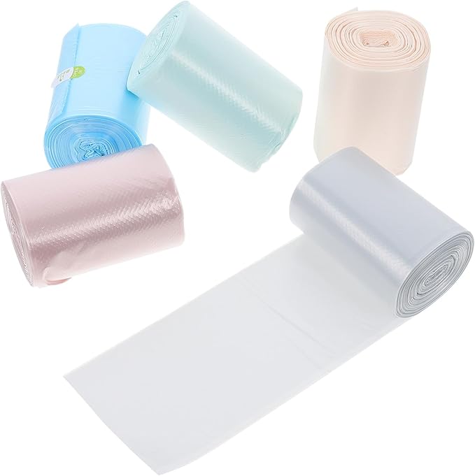 Yardwe 250pcs Disposable PE Trash Bags for Home Office Small Waste Organizers Tear-resistant Rubbish Bin Liners for Car Kitchen Bathroom