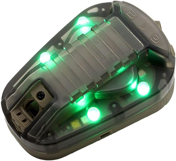 DLXARSOT Tactical Helmet Light Signal Light Military IFF Helmet Light Flashlight Survival Signal Light for Outdoor Sports ...