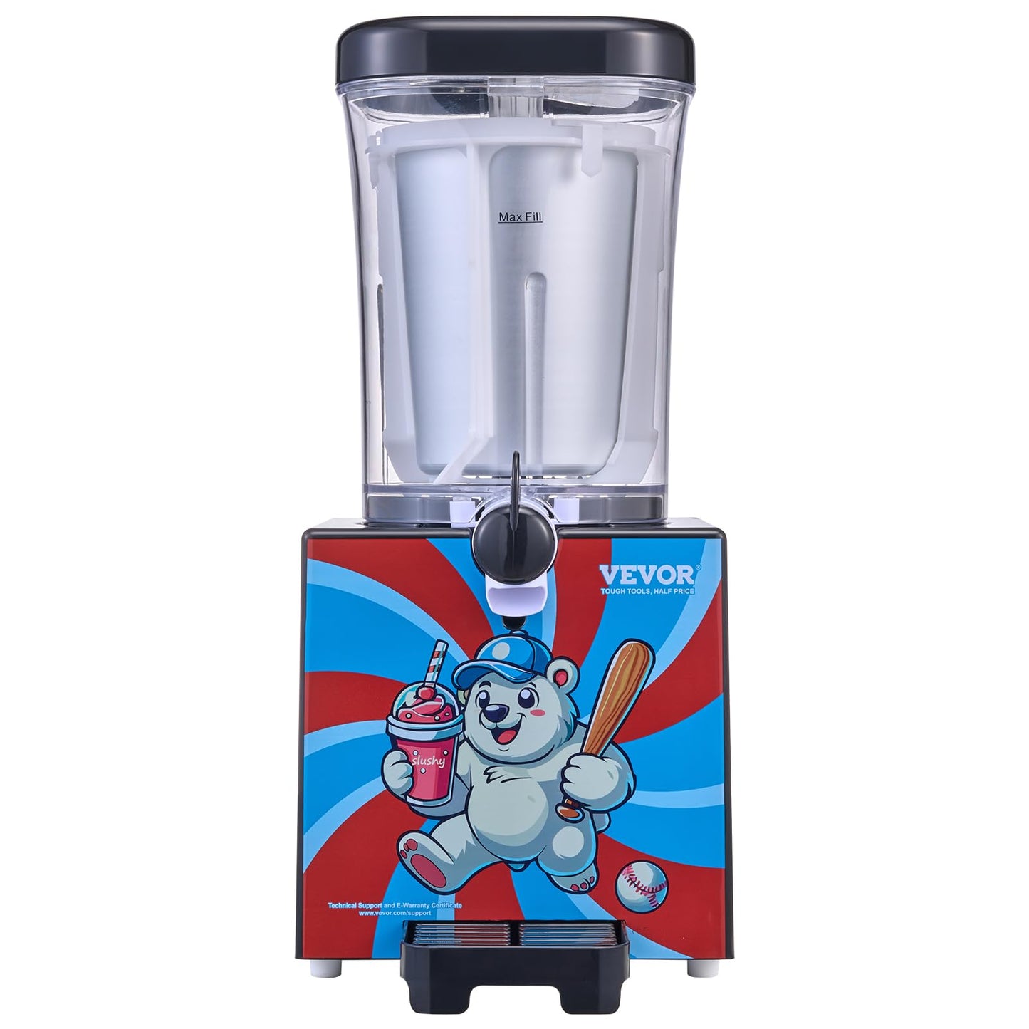 VEVOR Slushie Machine for Home, 34oz Tank Home-use Margarita Machine, Smoothie Frozen Drink Maker with Food-grade Materials, Slushy Machine for Home DIY, Kids' Parties, Black