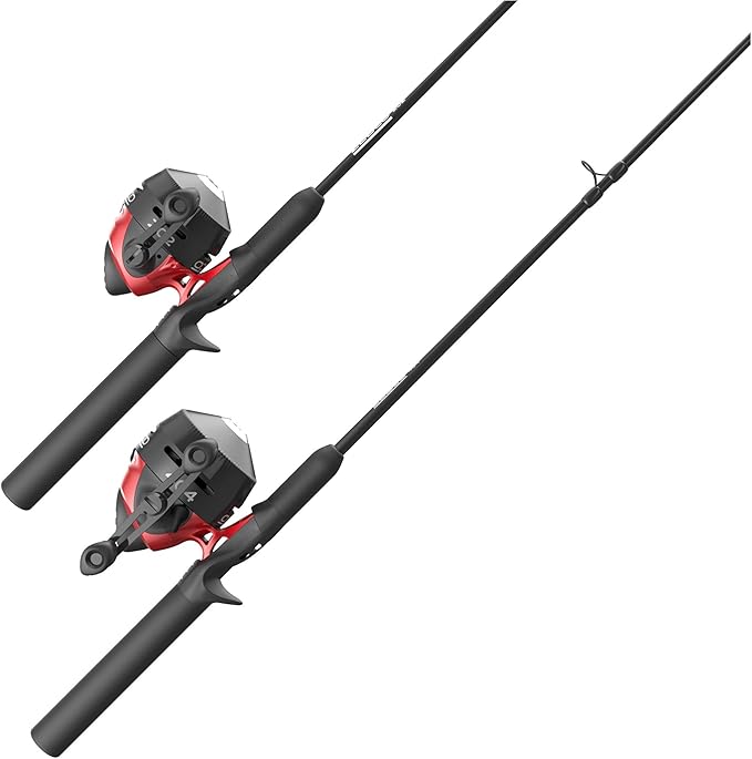 Zebco 202 & 404 Spincast Reels and Fishing Rod Combos (2-Pack), 5-Foot 6-Inch 2-Piece Fishing Pole, Size 30 and 40 Reels, ...