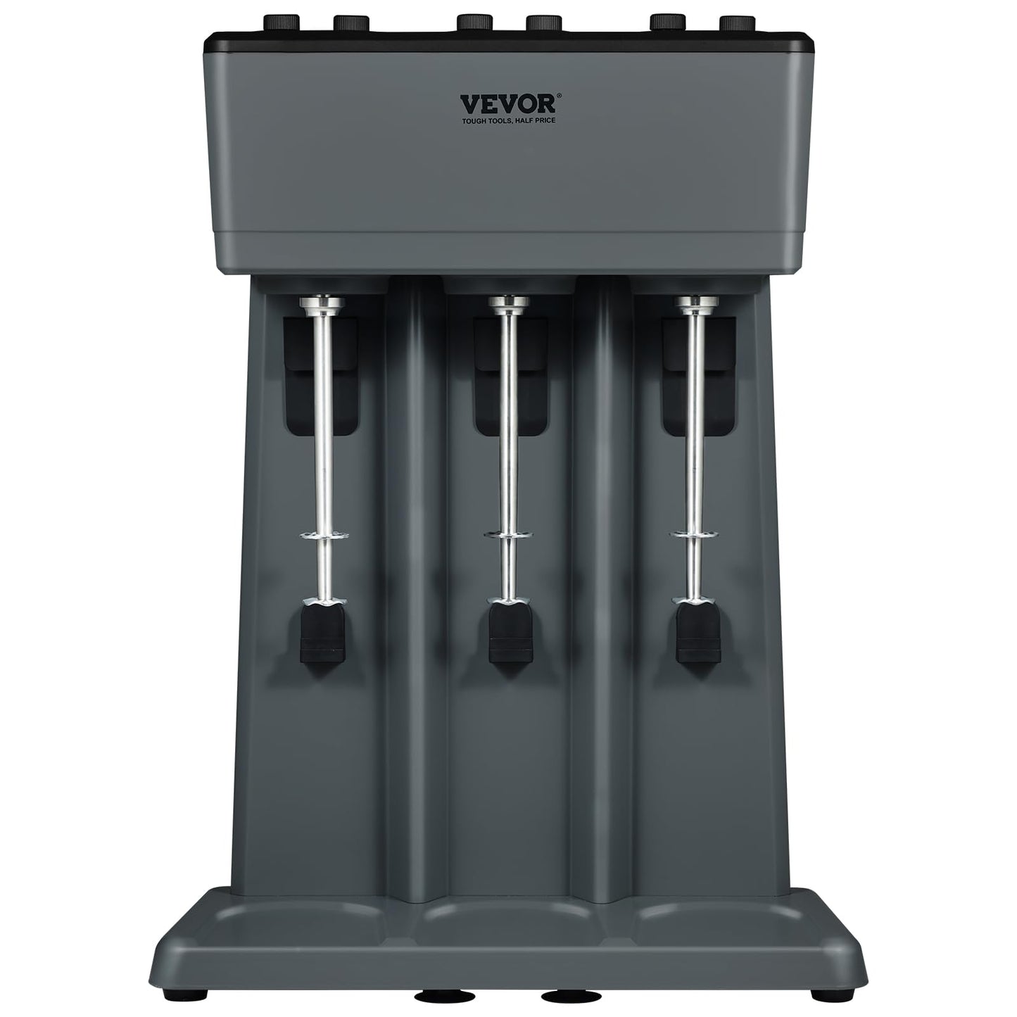 VEVOR Milkshake Maker, 375W x 3 Electric Milkshake Machine, Triple Heads Drink Mixer Blender Machine, 3-Speed Milkshake Mixer with 3 x 820 ml Stainless Steel Cups, for Commercial and Home
