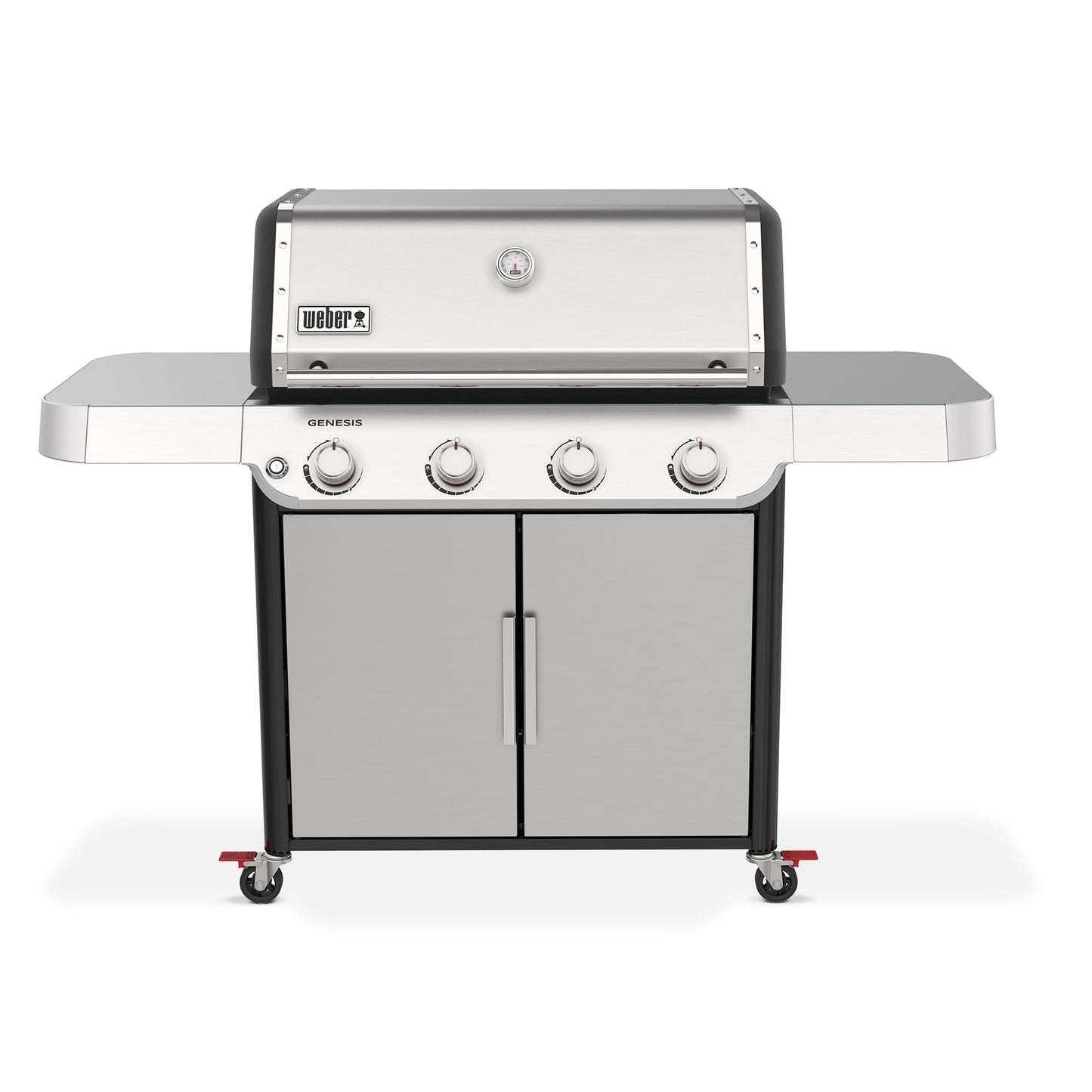 Weber Genesis S-415 Liquid Propane Gas Grill for Outdoor Cooking, Stainless Steel, 4 Burners – Stainless Steel Cooking Grates & PureBlu Burners