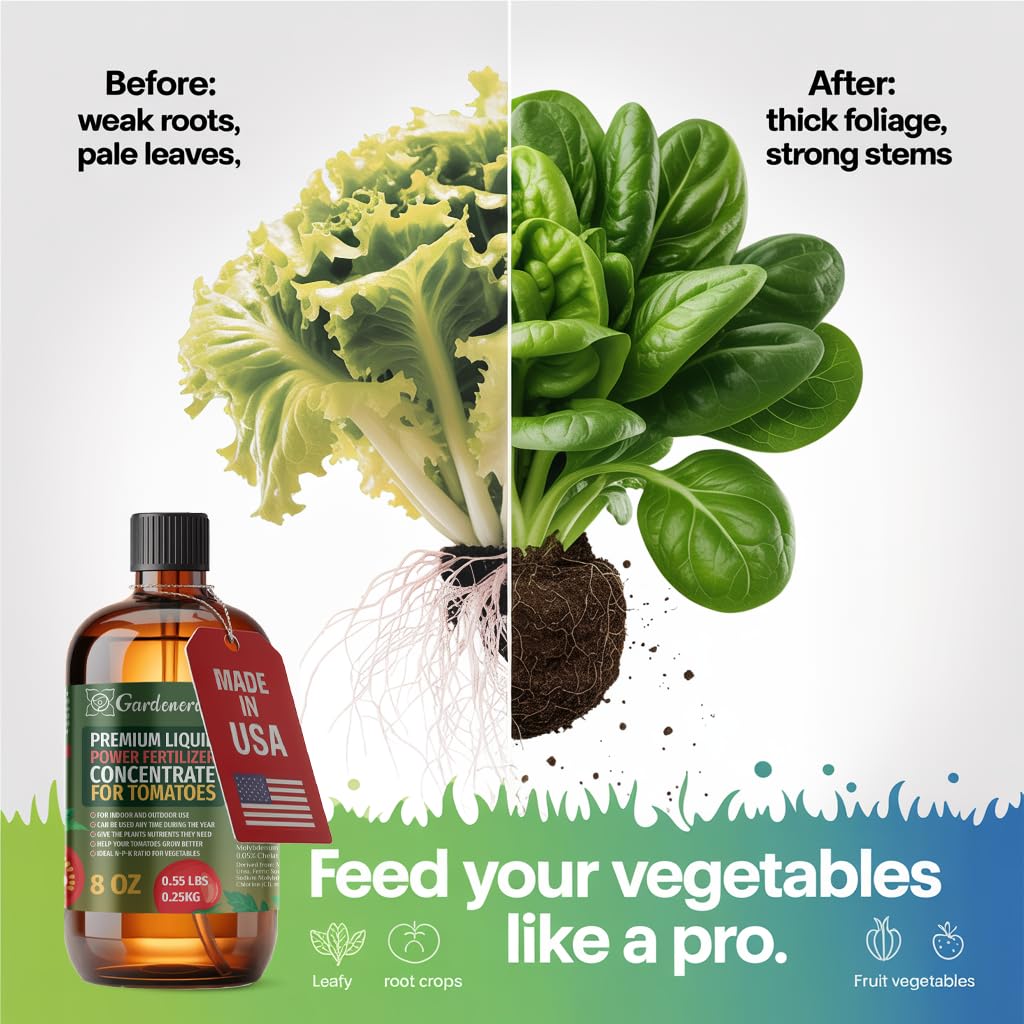 Liquid Power Melon Fertilizer Spray – Ready-to-Use Liquid Plant Food Mist for Melon – Premixed, Easy Application – Fast-Acting Formula for Growth, Roots & Yield – Indoor & Outdoor Use – 8 oz