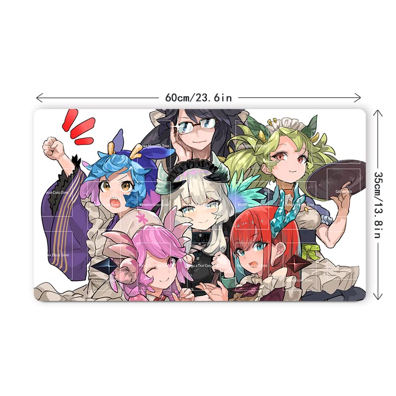 New Mlikemat Playmat Dragonmaid Deck TCG CCG Trading Card Game Mat + Free Bag