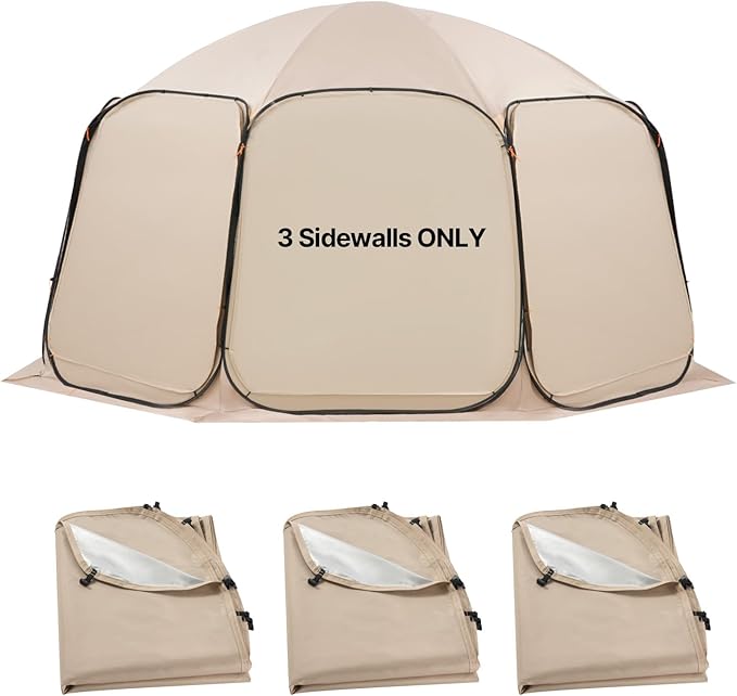 VEVOR Sidewalls for Screen House Gazebo, for VEVOR 15 x 13.8 ft Screen House Tent, Sun Protection, 5.51 x 5.25 ft 300D Oxf...