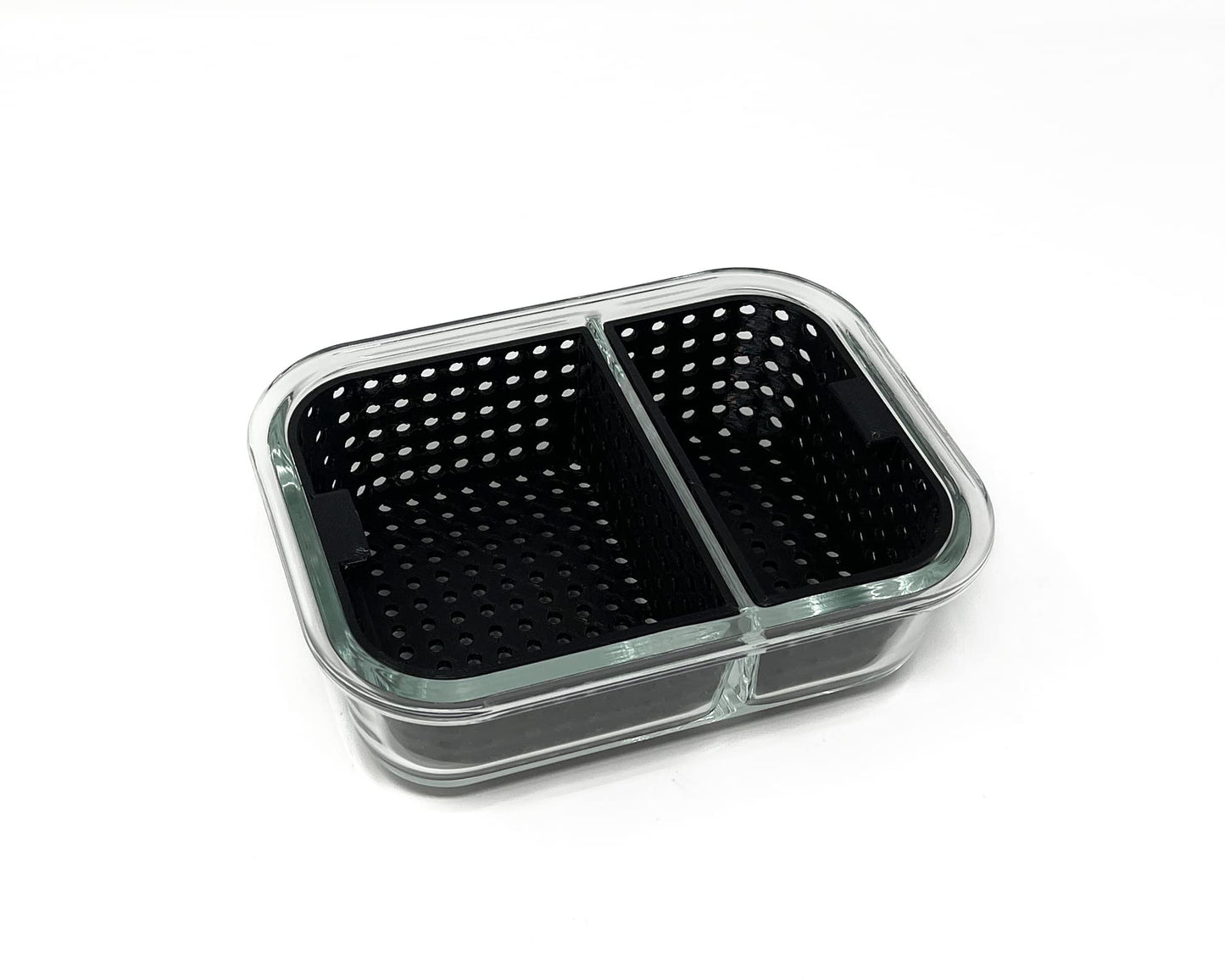 Dual Dunk Iso Soak Cleaning Station (Small, Black)