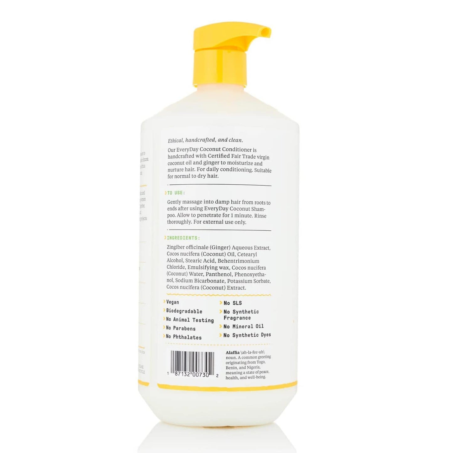 Alaffia EveryDay Coconut Conditioner, Ultra Hydrating Conditioner for Normal to Dry Hair. Made with Fair Trade Coconut Oil and G