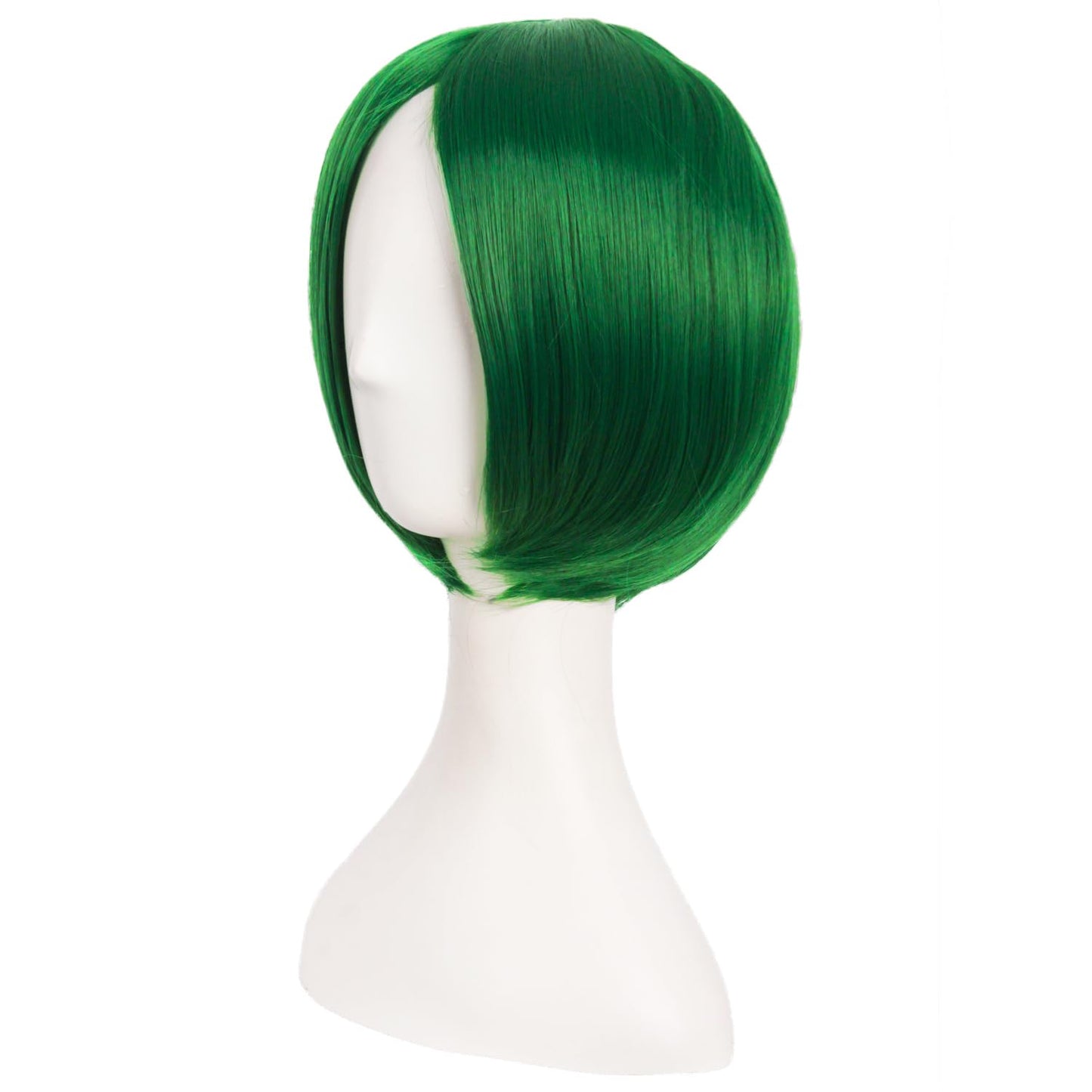 MapofBeauty 12 Inch /30 cm Charms Side Bangs Short Straight Paragraph Cosplay Wig (Grass Green)