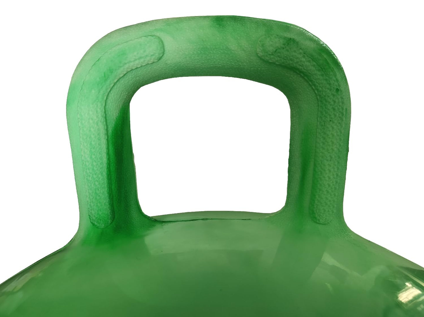 AppleRound Hippity Hoppity Hopball with Pump – Sit-On Bouncy Exercise Ball with Handle, 18 inch / 45 cm for Kids Ages 3-7, Cloud Colors (Green)