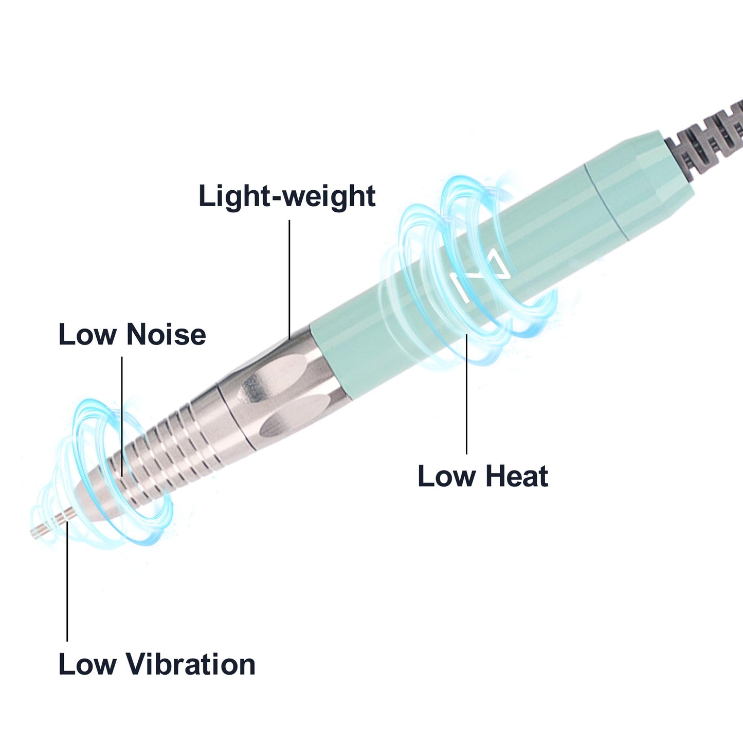 M - Max Brushless Motor Nail Drill Handpiece Only - 35K RPM | Machine Not Included | Compatible with M Brushless Nail Drill Syst