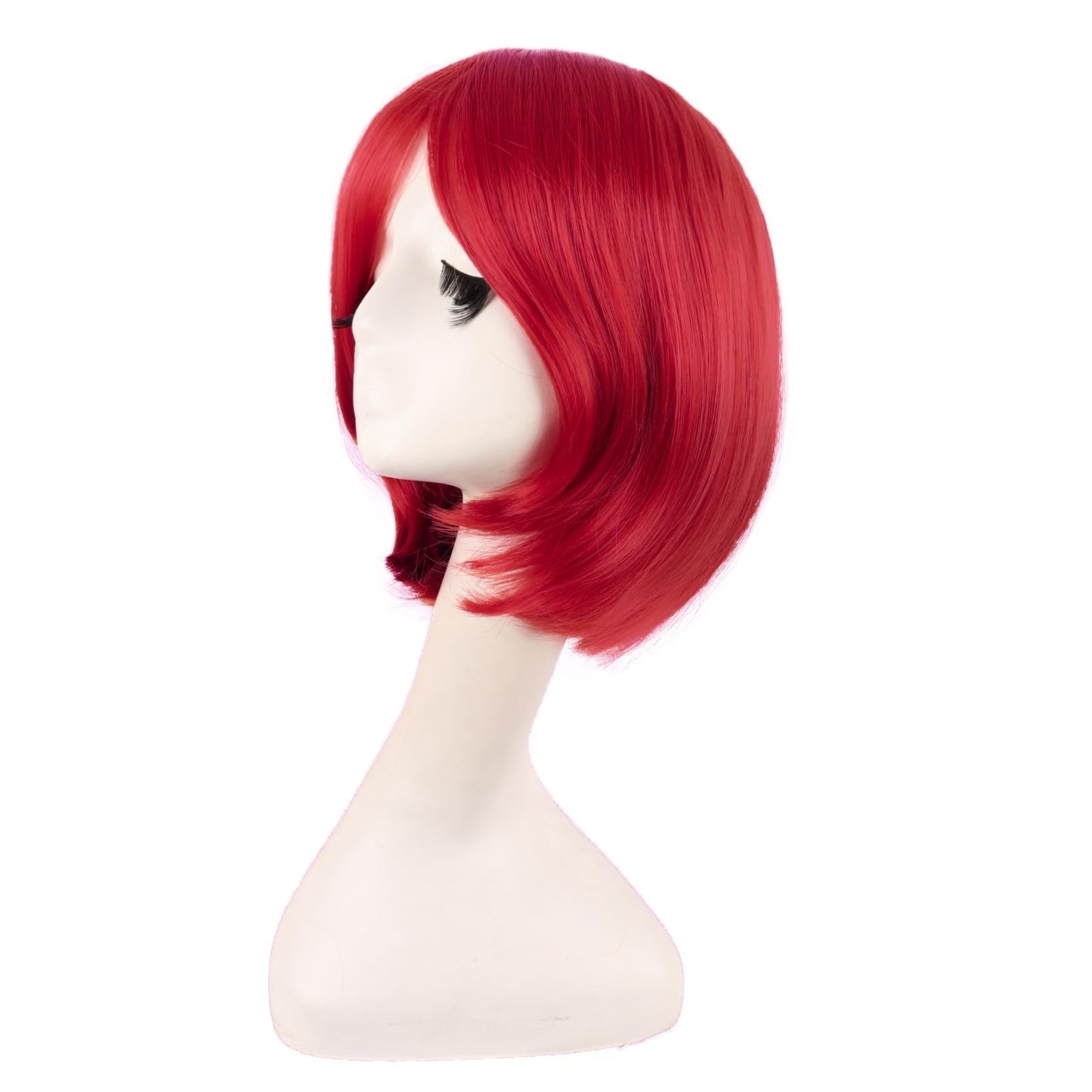 MapofBeauty 12 Inch/30 cm Fashion Unisex Short Straight Beauty Wig (Bright Red)
