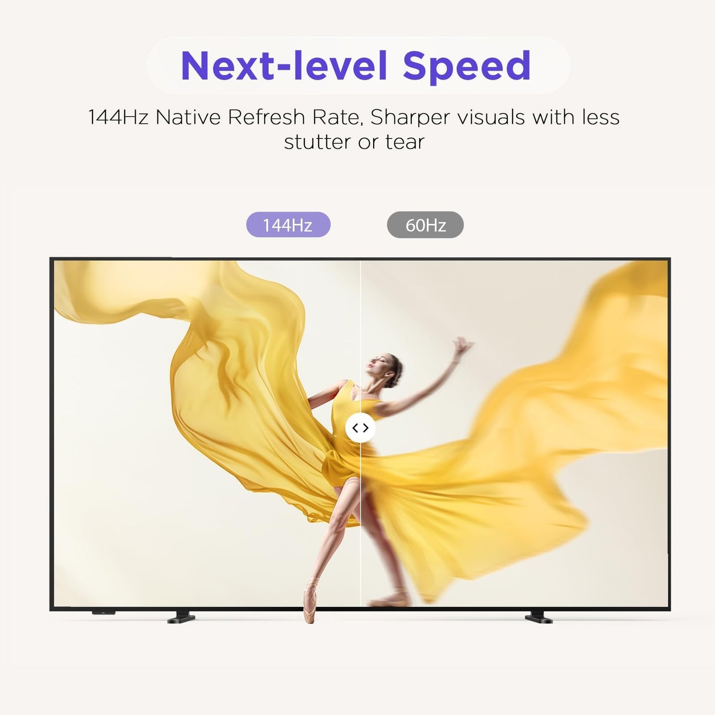 iFFALCON 75-Inch Class QLED 4K F75 Smart TV, Ultra-Slim 1.1'' Floating Picture Frame TV, Seamless Wall-Mount Installation | Dolby Vision IQ, 144Hz, Google TV, Alexa(Add TV & Frame to Cart Together)
