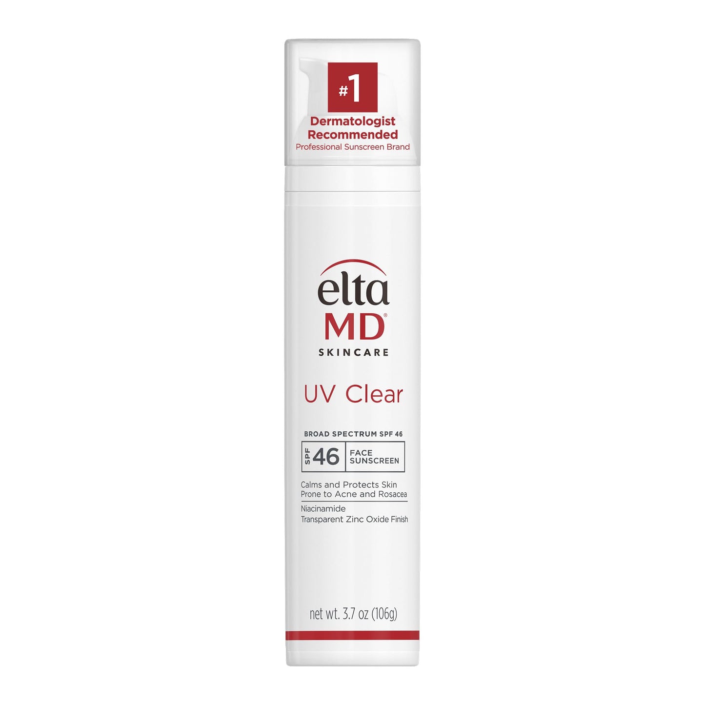 EltaMD UV Clear Face Sunscreen SPF 46, Oil Free Sunscreen with Zinc Oxide, Dermatologist Recommended, For Acne-Prone Sensitive S