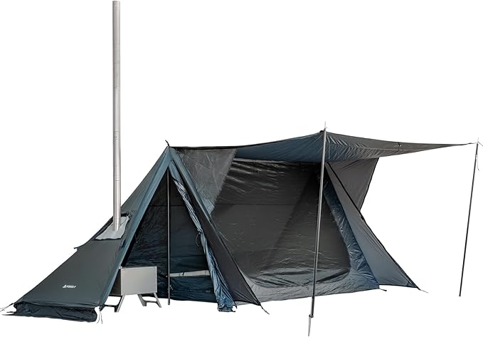 POMOLY Hot Tent Bushcraft Tent, STOVEHUT 20 Ultralight Shelter with 4 Poles for 1-2 Person Camping, Hiking, Backpacking (B...