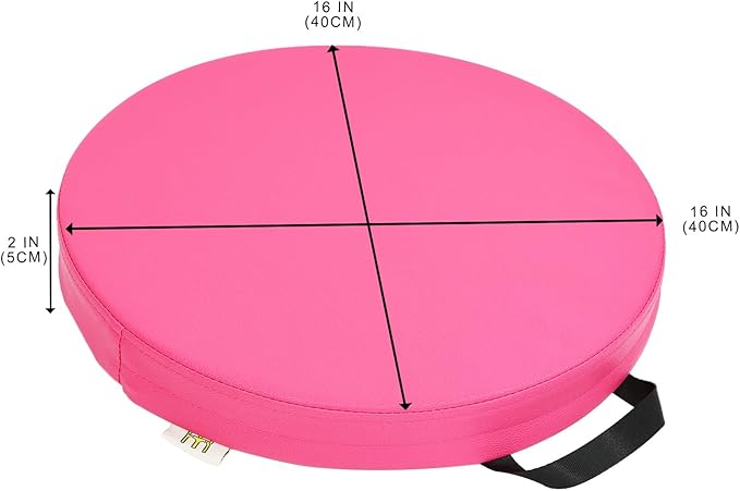 M Mute Touch 6 Pcs Flexible Floor Cushion for Classroom, Floor Cushions Easy to Clean and Carry,16''x16''x2'' Soft Cushion for Learning Sitting Daycare School Chair Yoga and Meditation (PU Leather)