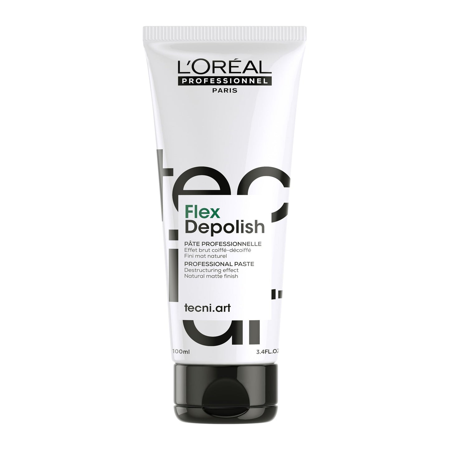 L'Or  al Professionnel Paris Tecni.ART Flex Depolish - Texturizing Paste For Endless Restyling And Natural Matte Finish, For Dec