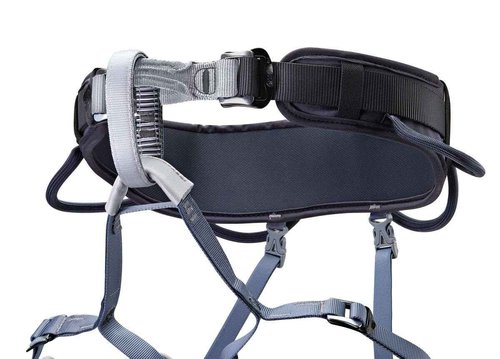 PETZL, Harness Corax Dark Gray S2, Comfortable and fully adjustable harness for gym and outdoor climbing