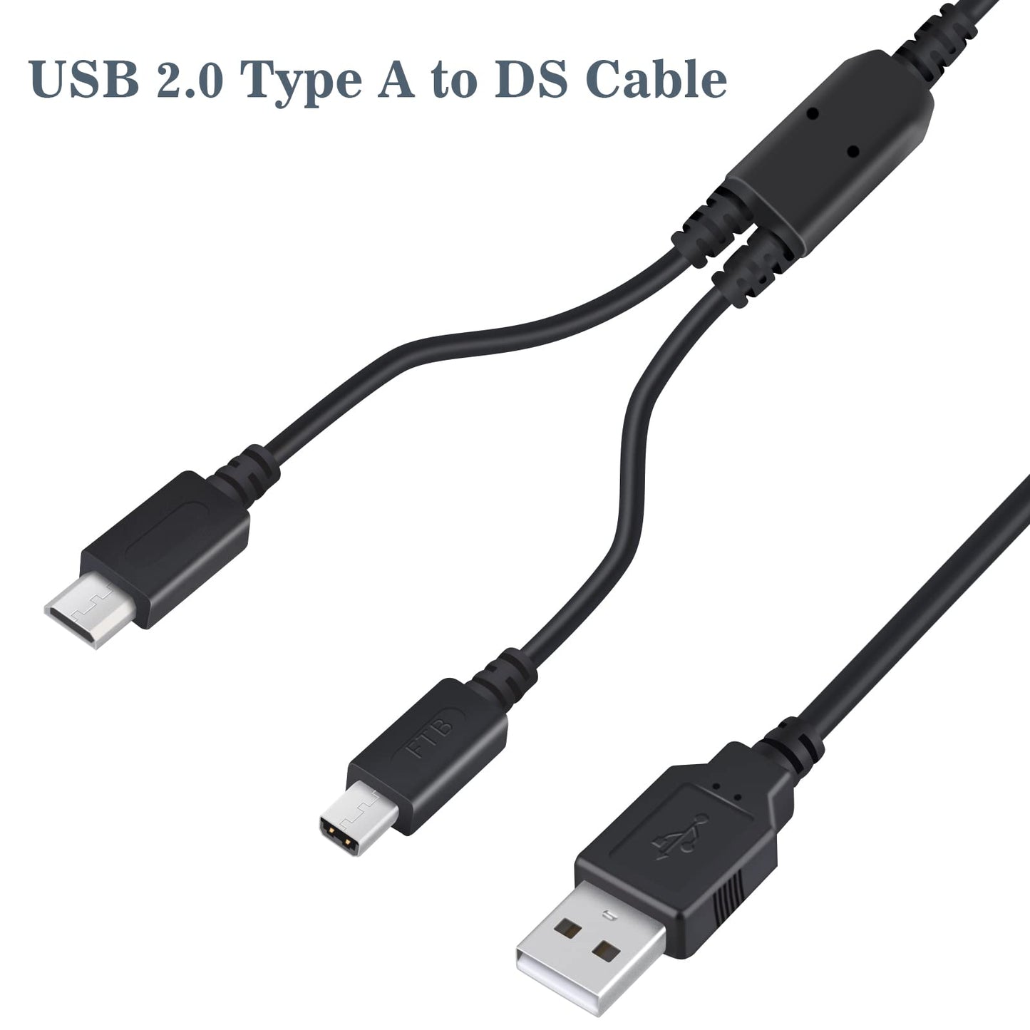 Funturbo All-In-1 Ds Charger, 3Ds Ds Lite Charger Cable Usb Charging Cord For Nintendo 3Ds/3Ds Xl/2Ds/2Ds Xl/Dsi/Dsi Xl/Ds Lite