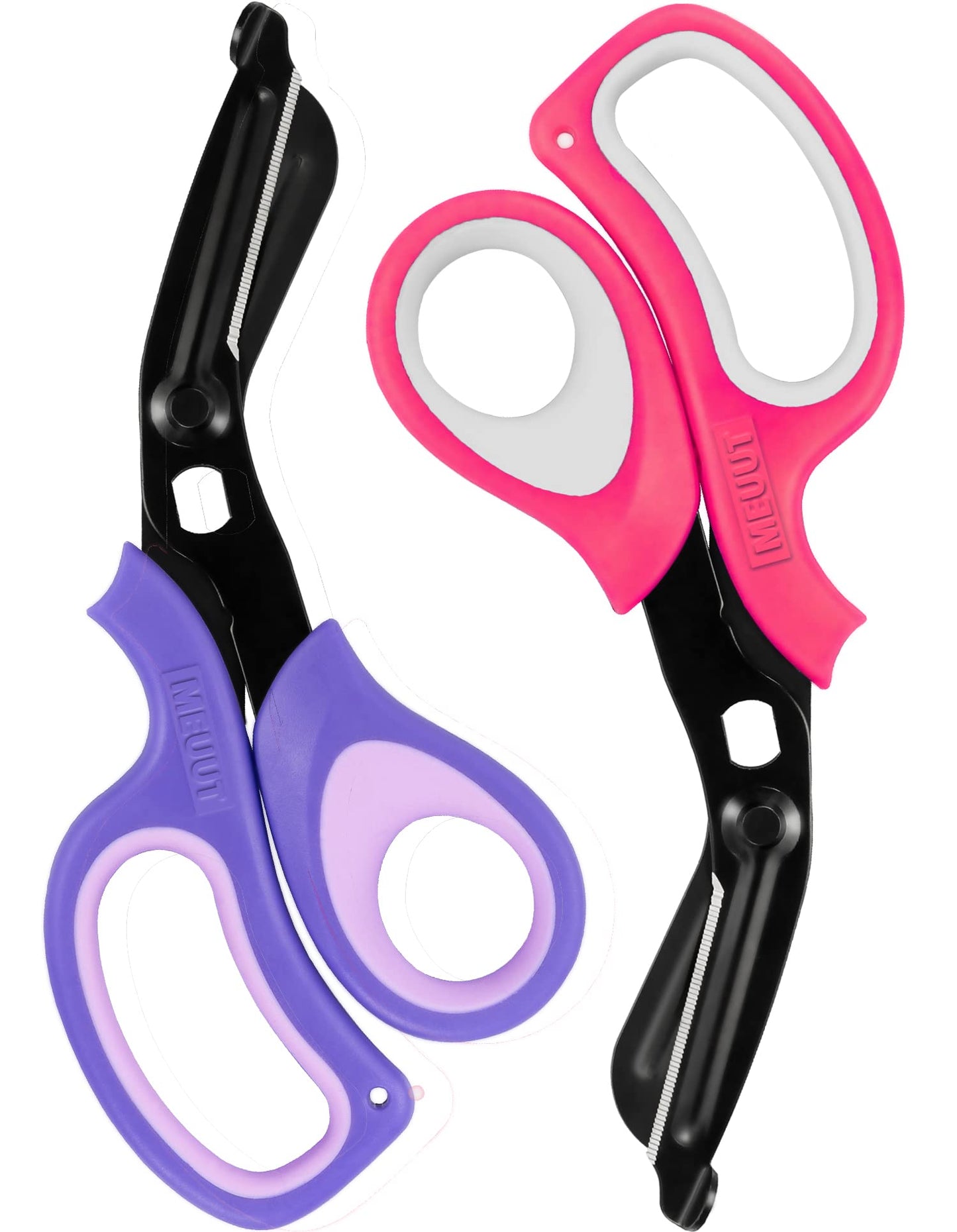 MEUUT 2 Pack Medical Scissors Trauma Shears -8 inch Patented Bandage Scissor Heavy Duty Surgical Grade EMT Scissors for EMT Workers Doctors Nurses