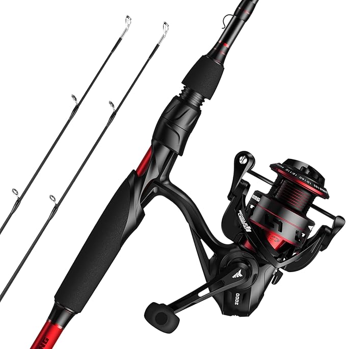 KastKing Royale Legend II Twin Tip Fishing Rod and Reel Combos, Spinning & Casting Combo, IM6 Graphite 2Pc Blanks, Extra B...