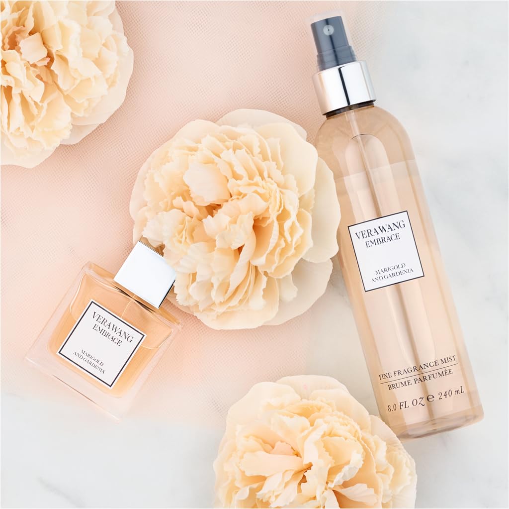 Vera Wang Embrace Merigold and Gardenia Body Mist 8.4 fl oz (Pack of 1), Notes of Melon, Gardenia, and Marigold, Women's Fragrance, Long Lasting, Everyday Fragrance