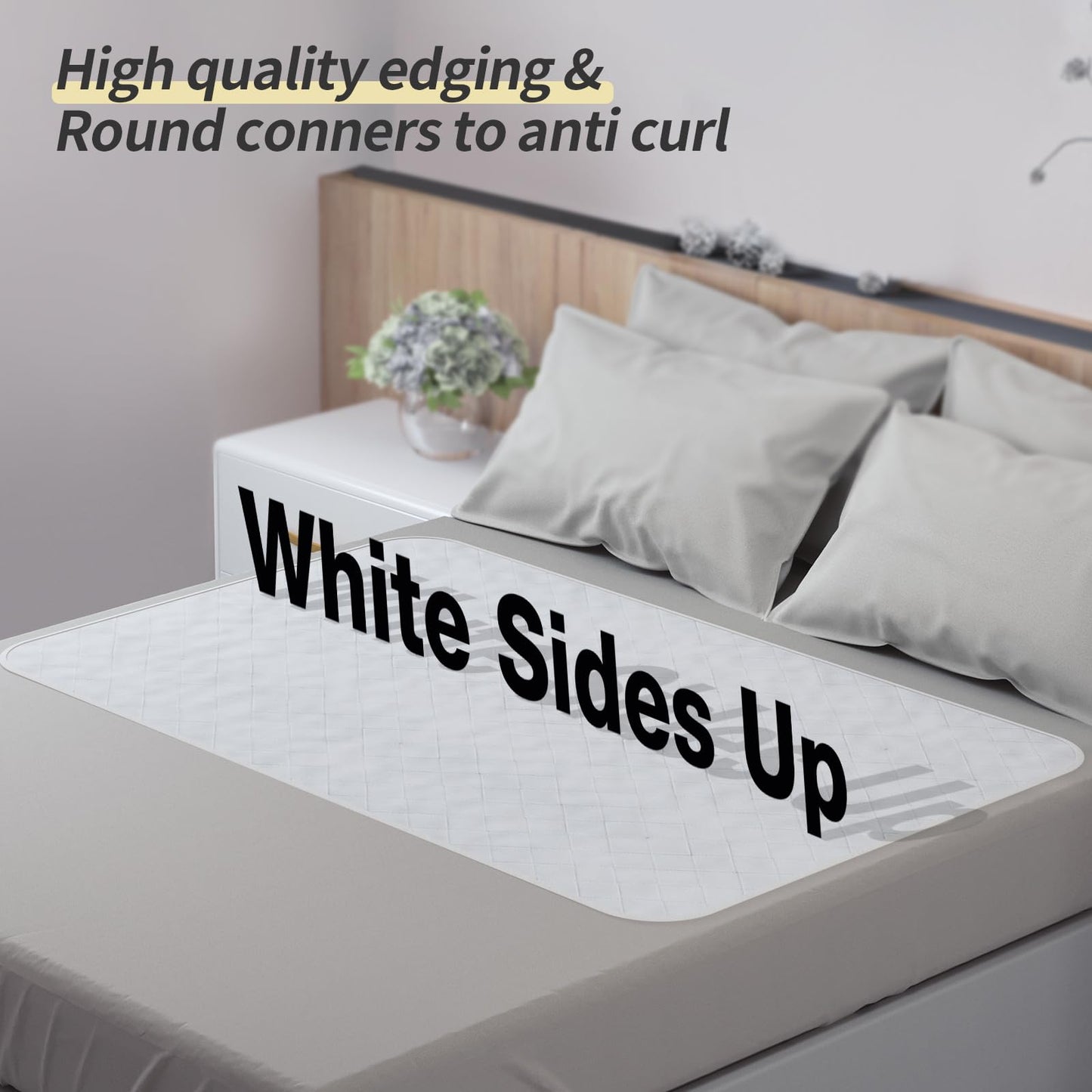 CoolShields Waterproof Bed Pads Incontinence 34'' x 36'' (2 Pack) Washable Reusable Bedwetting Mattress Protector Pad for Kids, Adults, Elderly, and Pets