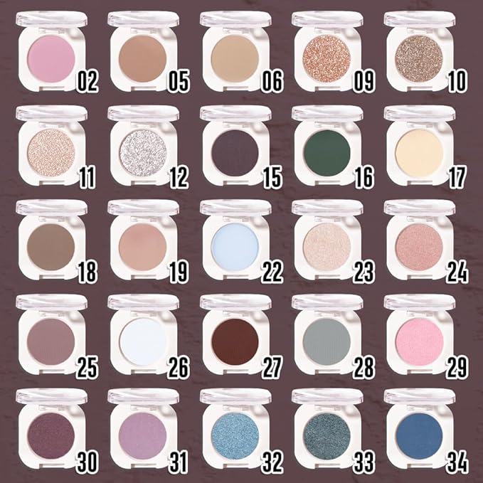 Single Matte Eye Shadow Palette Makeup, Coffee Matte Eyeshadow For Mature Women, Monochrome Eye Shadow Makeup, Pigmented Waterproof Sombras Para Ojos, Vegan, Talc, Paraben & Cruelty Free, 27