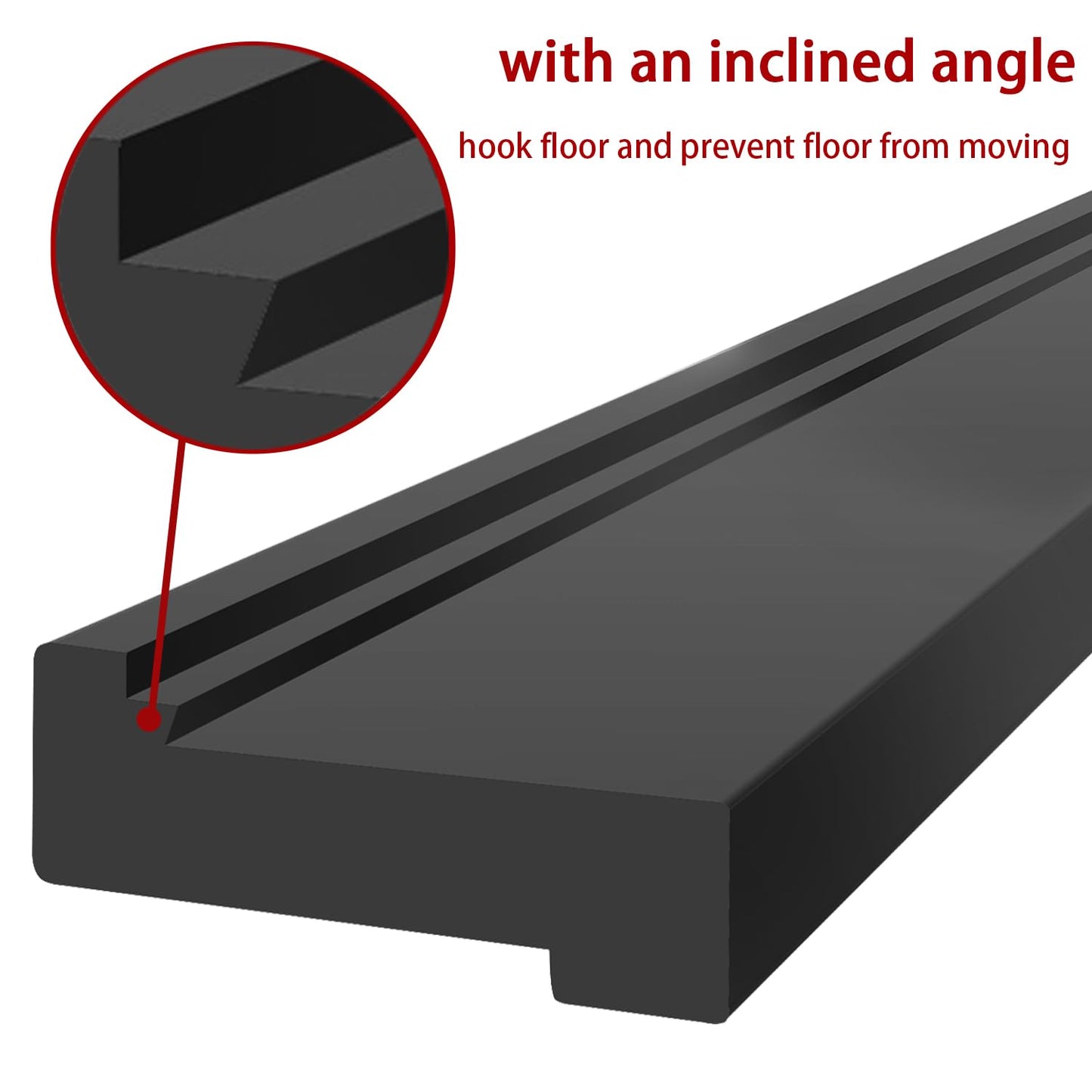 NAACOO Tapping Block for Vinyl Plank Flooring, 3 Edges - Meet Different Floor Thickness. Double Sided with Notches - Use for Tongue&Groove or Click-Lock Floor, Universal Laminate/Vinyl Flooring Tools.