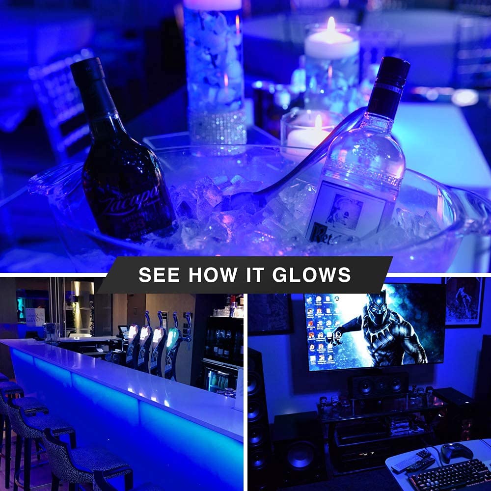 2 Pack BlueX LED A21 Blue Light Bulbs - 15W (120Watt Equivalent) - E26 Base Blue LED Bulb, Party Decoration, Porch, Home Lighting, Holiday Lighting, Decorative Illumination