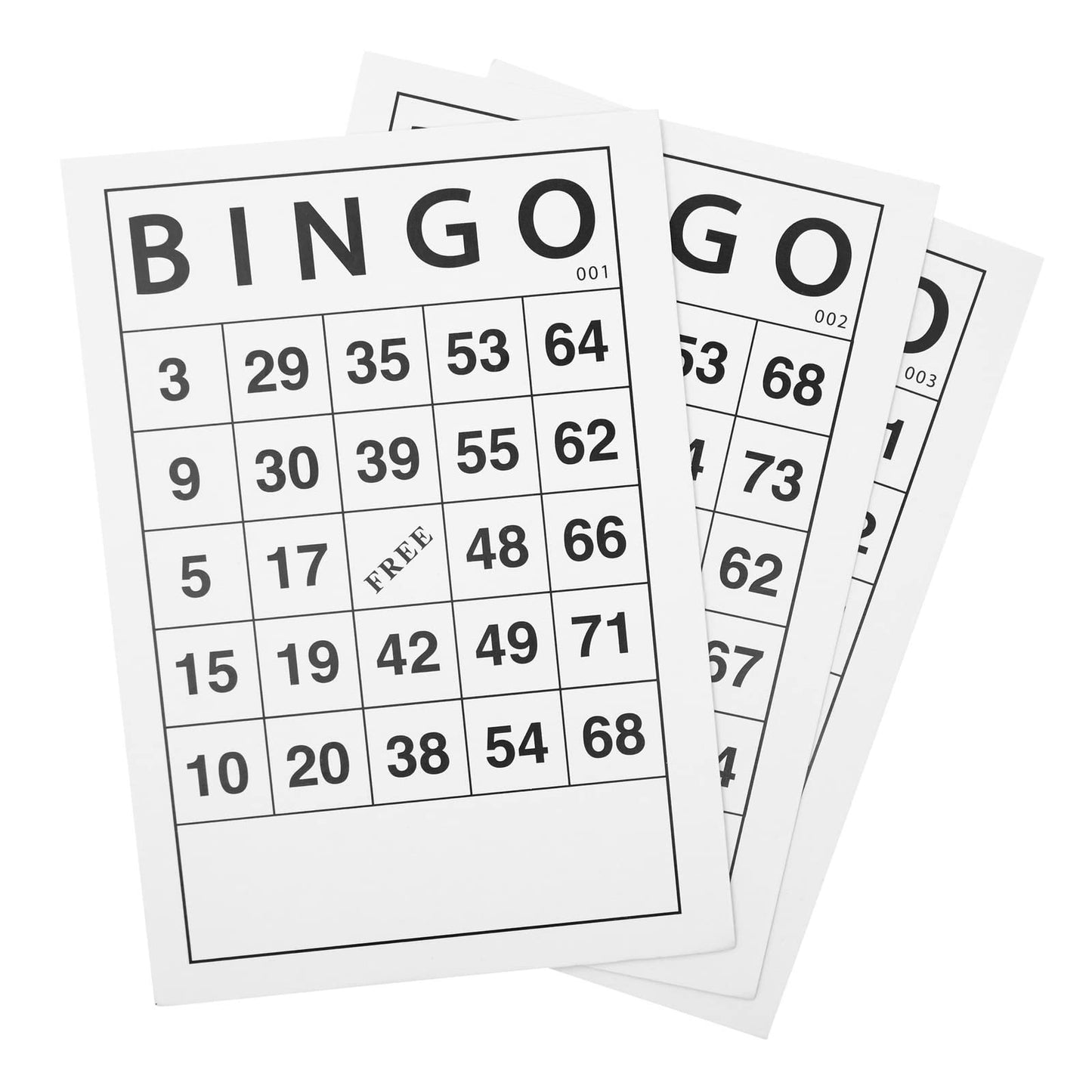 Juvale 180 Sheets Reusable Paper Bingo Cards Bulk for Adults, Disposable Number Game Set for Large Groups (6x4 in Paper Sheet)