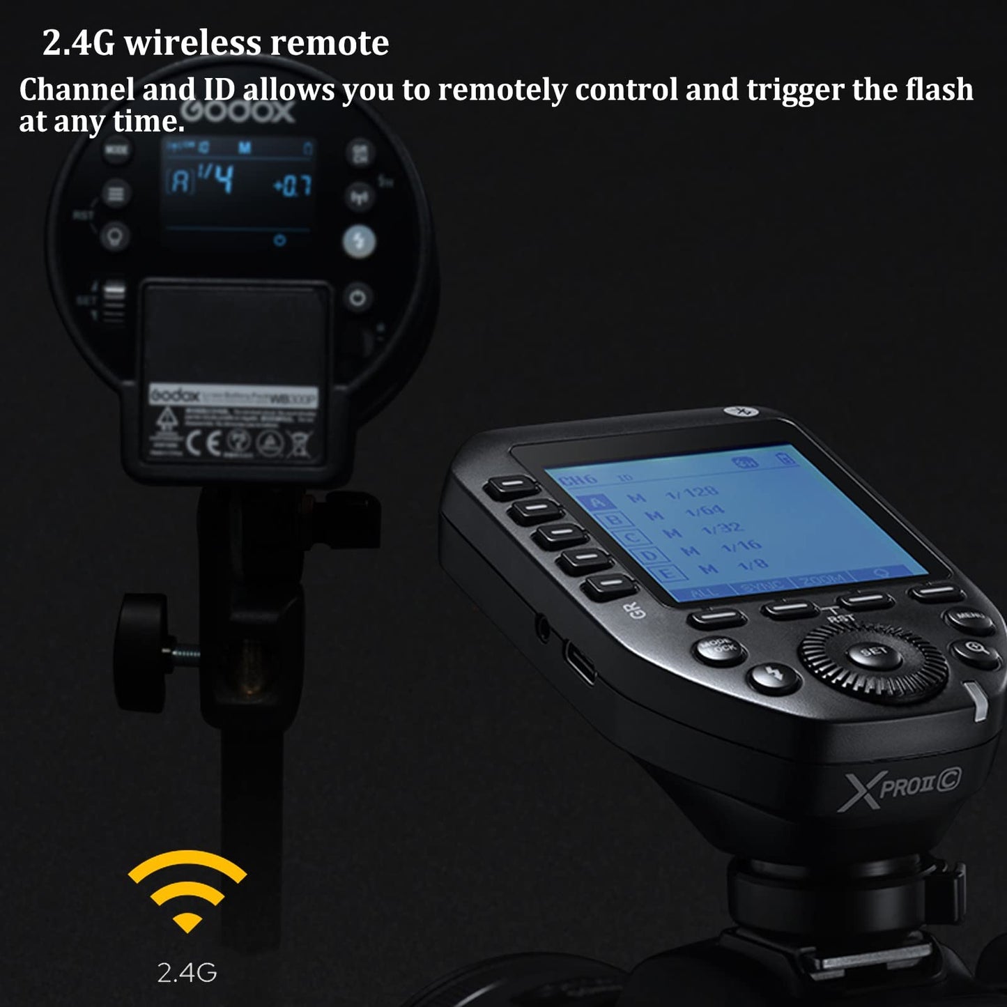 Godox Xproii-S Ttl Wireless Flash Trigger For Sony Cameras,2.4G 1/8000S Hss,Built-In Bluetooth For Smartphone App Control,Ttl Co