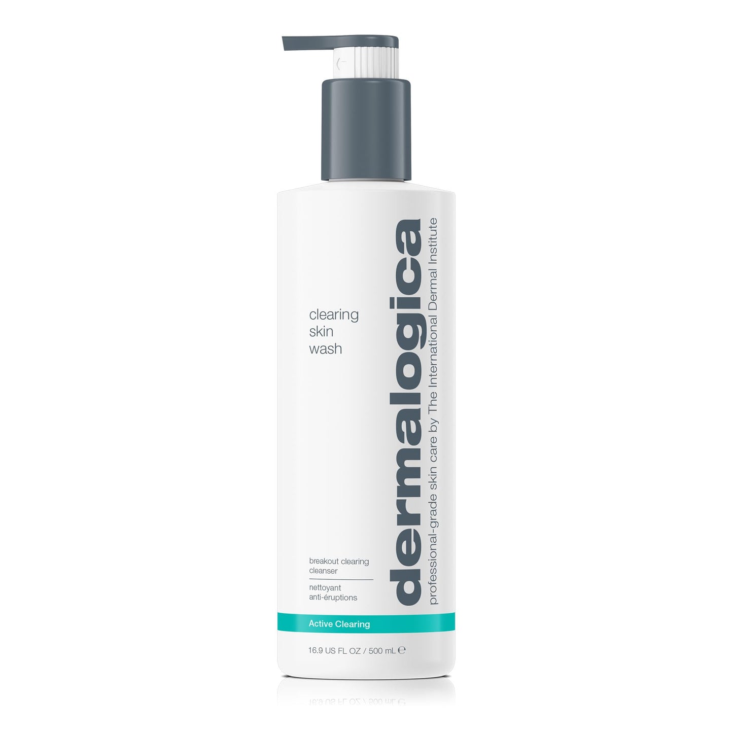 Dermalogica Clearing Skin Wash (16.9 Fl Oz) Anti-Aging Acne Face Wash - Natural Breakout Clearing Foam with Salicylic Acid and T
