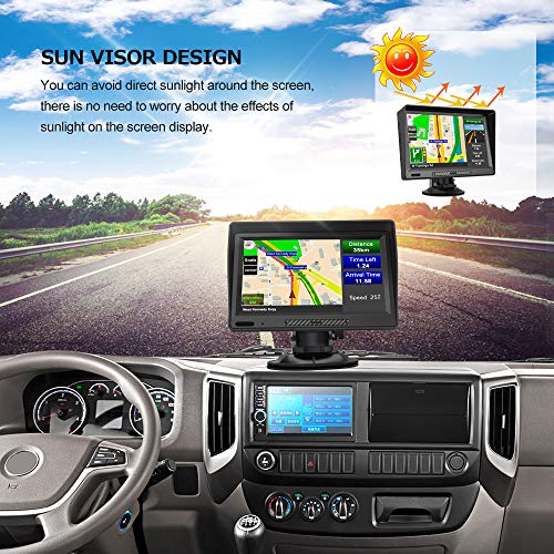 AWESAFE GPS Navigator for Car,Latest 2025 Map,9 inch Touch Screen Real Voice Spoken Navigation System for Cars, Vehicle GP...