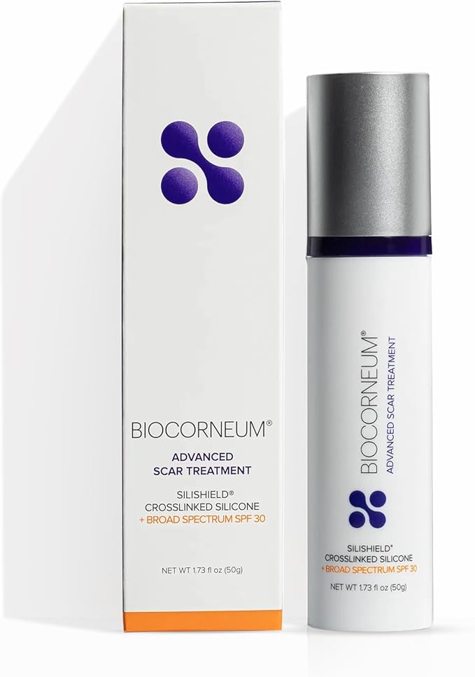 Biocorneum Advanced Scar Treatment with Silishield® & SPF 30 50g – Silicone Scar Gel for Scars - Surgeon Recommended for New & Old Scars – Silicone Scar Cream for Surgical Scars Suitable for Kids