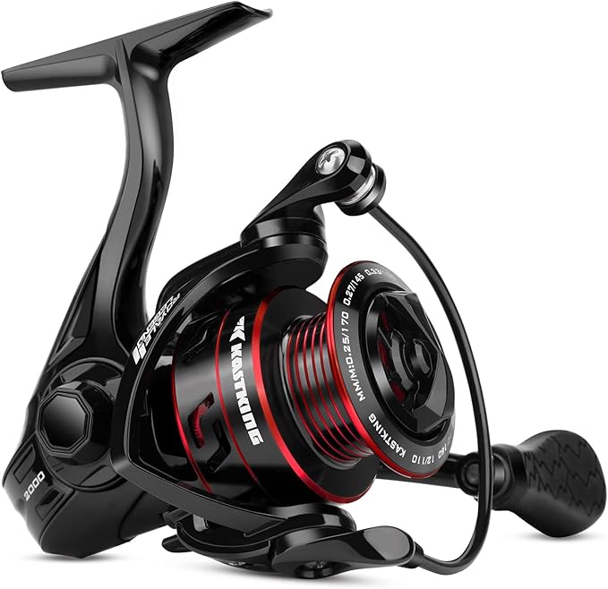 KastKing Royale Legend Fishing Reel - 5.2:1/6.2:1 Gear Ratio Spinning Reel, Up to 22 Lbs of Carbon Drag, 5+1/7+1 Stainless...