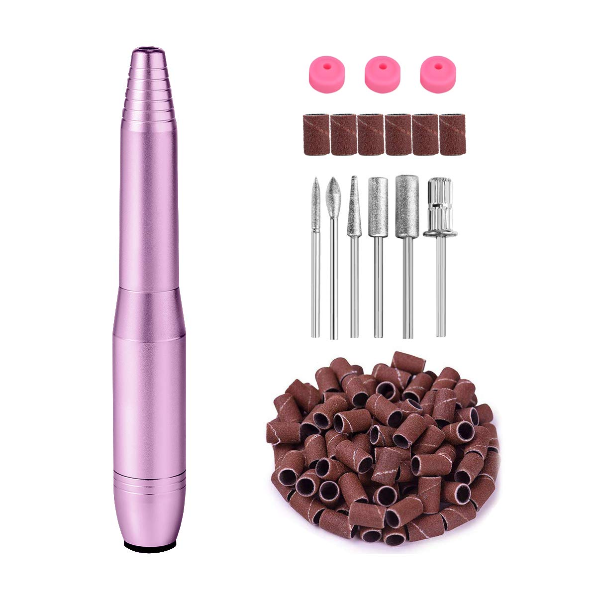 Electric Nail Drill Machine 20000RPM Portable Professional Nail File Kit for Acrylic Gel Nails Manicure Pedicure Polishing Shapi