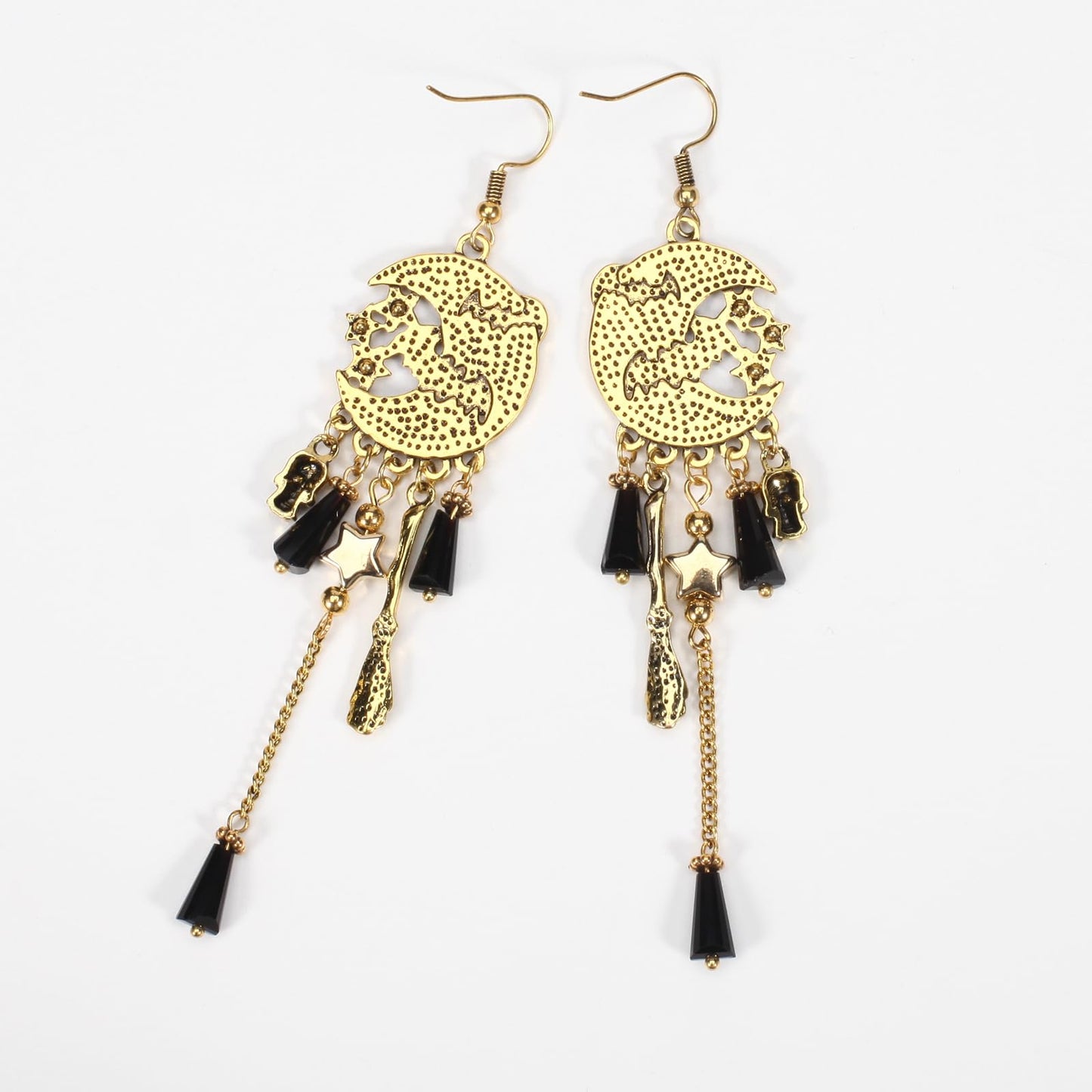 Halloween Earrings for Women Moon Earrings Drop Dangle Gothic Earrings Costume Party Earrings Holiday Festive Jewelry Gifts