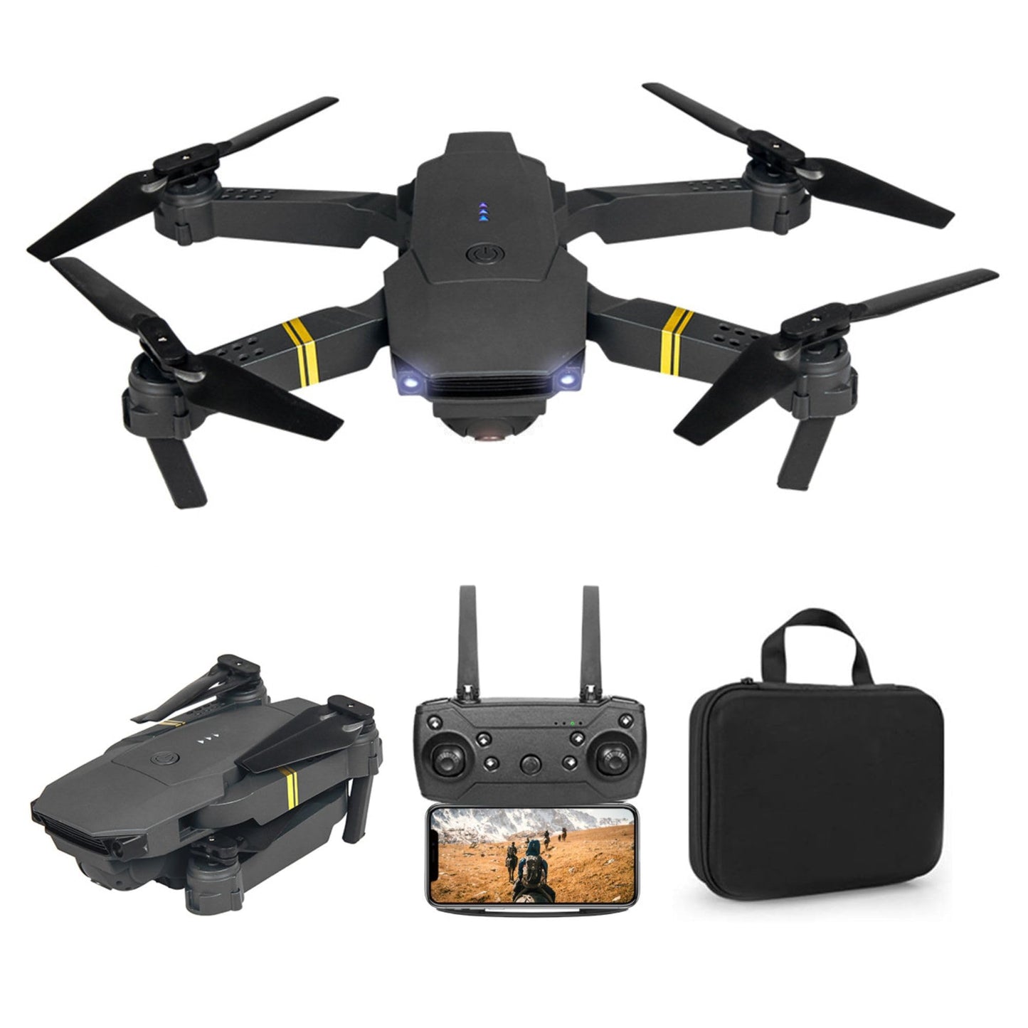Falcon 4K Drone with Camera | Quadcopter for Kids and Adults, Beginner to Pro, Xtreme Pro Cam 4K Action Camera - Ultra HD Waterproof Camera with Wi-Fi, 170 Wide Angle