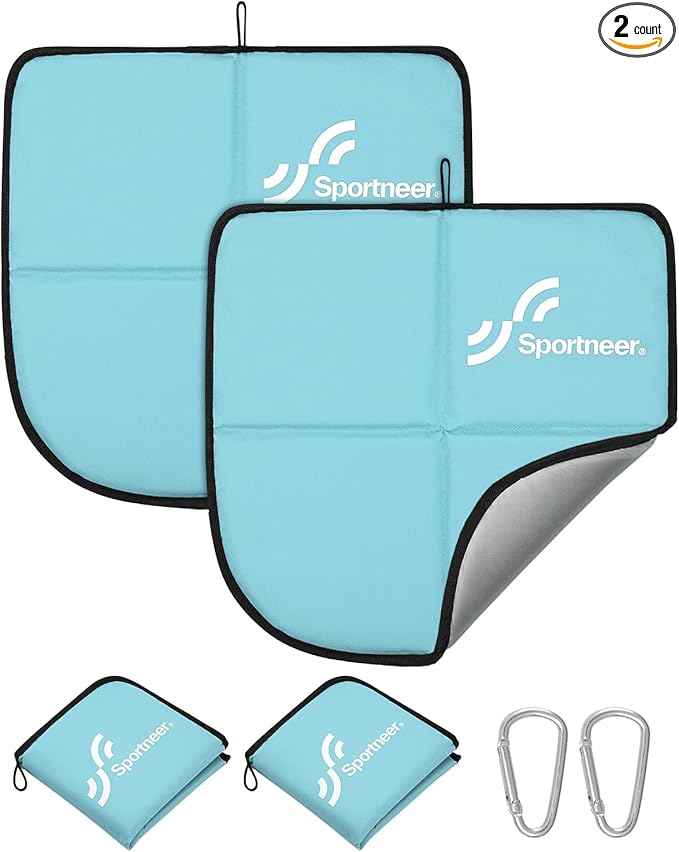 Sportneer Sitting Pad, Lightweight Waterproof Folding Seat Pad for Backpacking, 15.75'' x 15.75'' Portable Camping Seat Mat for Hiking, Picnics & Outdoor Use