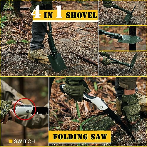 Survival First Aid Kit,99PCS Professional Survival Gear Large Hiking Backpack with Emergency Equipment Outdoor Adventure A...