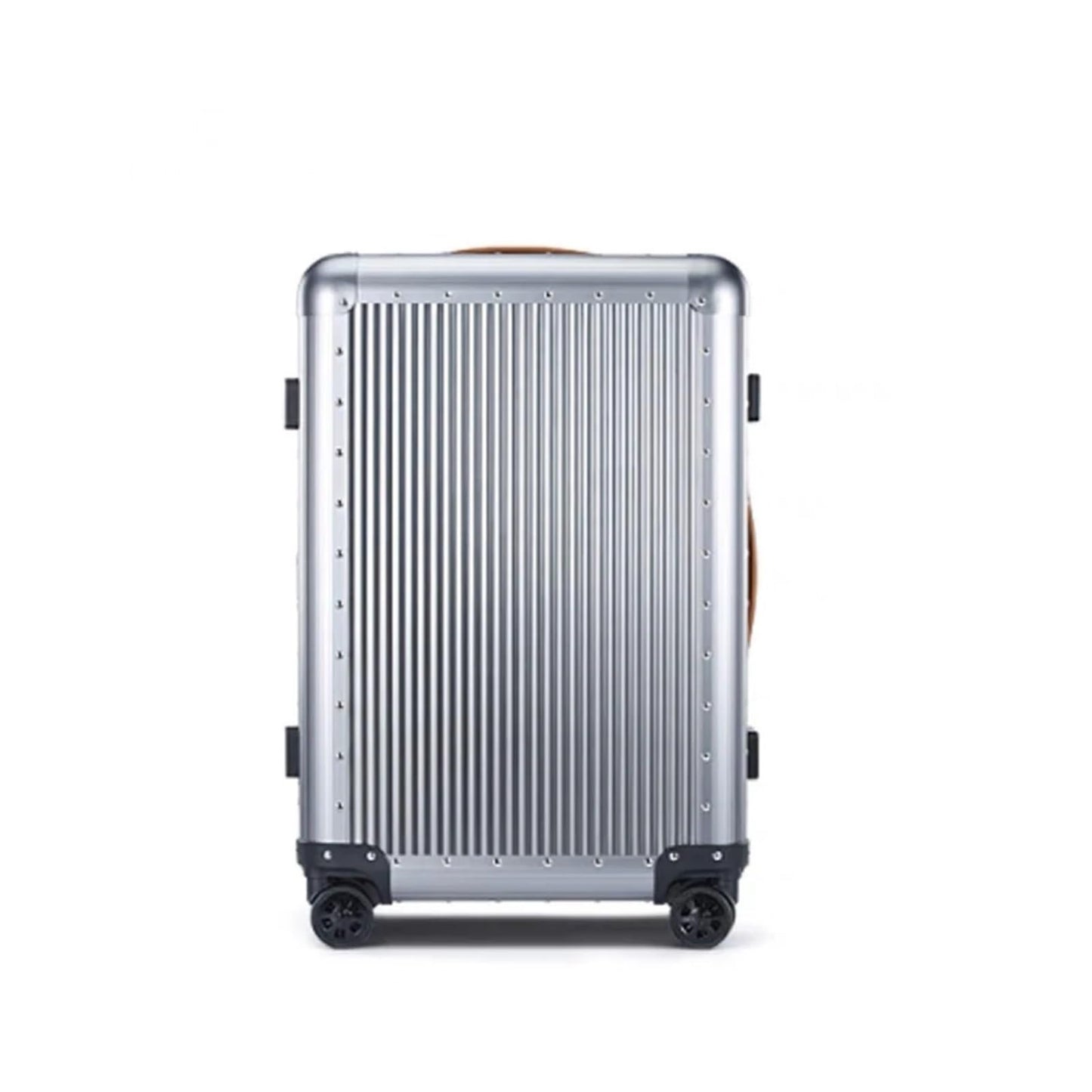MUdson Trunk 20" 26" Inch Aluminum Cabin Suitcase Butterfly Lock Rolling Luggage Bag Trolley Bag On Wheels Durable (Color : 26 inc Trunk)