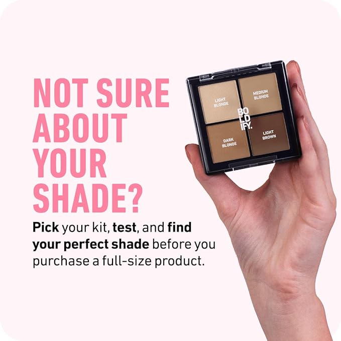 BOLDIFY Hairline Powder Color Sample Kit - Root Touch Up Hair Color for Gray Coverage - Bald Spot Concealing Hair Powder for Women & Men - 24-Hour Stain-Proof - Lighter Blondes