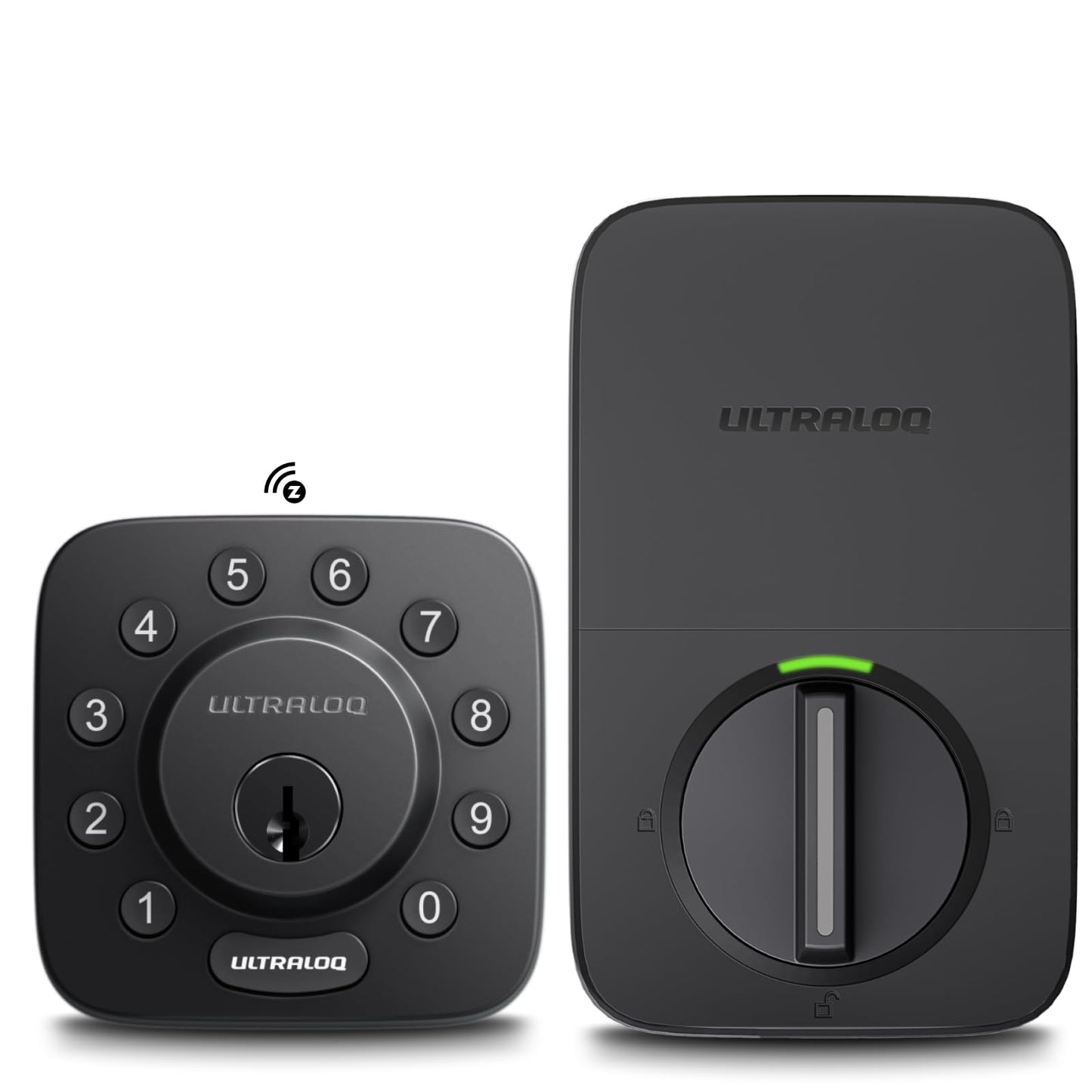 ULTRALOQ Bolt Z-Wave Deadbolt Smart Lock with 800 Series Z-Wave Long Range for App, Code Entry, Auto Lock and Remote Access, Works with Alarm.com, Home Assistant, SmartThings, Hub Required