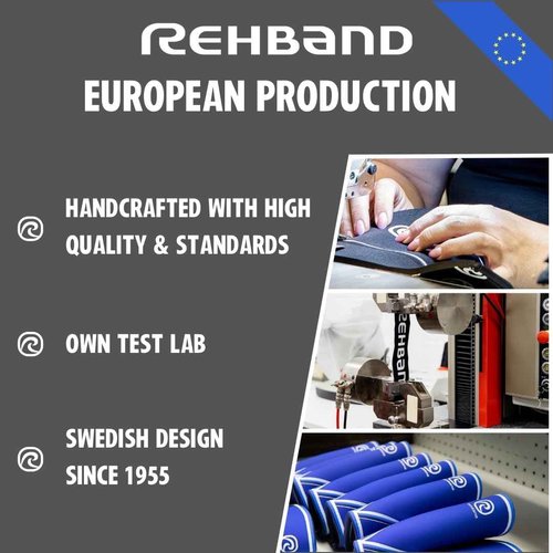 Rehband 5mm Neoprene Shin Calf Sleeve, Compression Support Men & Women for Calf and Shin, Promotes Blood Circulation, Ideal for Strength Training, Colour:Carbon/Black - 1 Pair, Size:X-Large