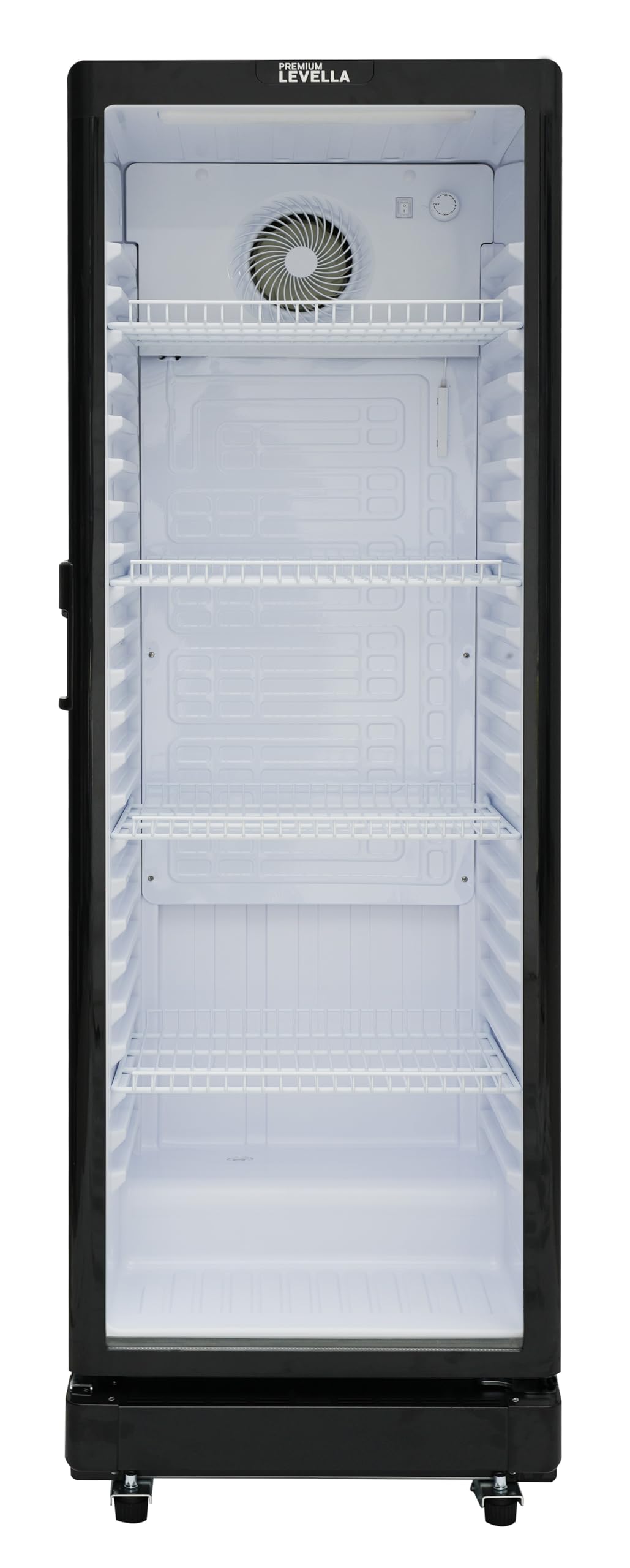 PremiumLevella Glass Door Display Refrigerator 8.5 cu ft Commercial Beverage Cooler Merchandiser