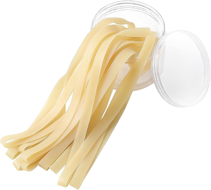 Thick Rubber Bands for 95-96 Gallon Trash Cans(Value 3 Pack,Beige)
