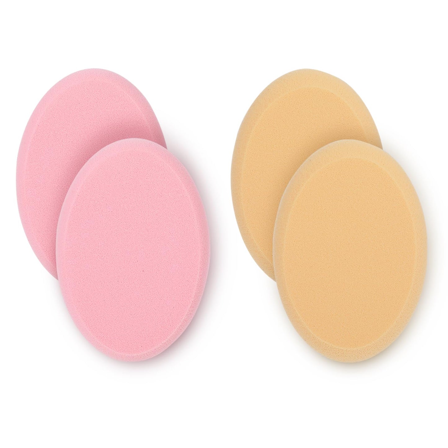 4 Pack Oval Puff Air Cushion Puff Oval Makeup Sponges for Foundation Sponge Professional Make Up Sponges Beauty Egg, Dry and Wet
