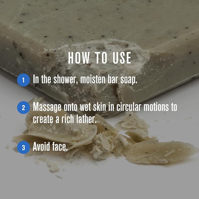 Baxter of California Men’s Exfoliating Body Bar Soap, Deep Cleansing & Moisturizing Formula with Cedarwood & Oak Moss, Buffs Away Dry Skin for All Skin Types, Paraben-Free, 7 Ounce