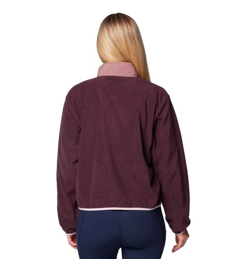 Columbia Women's Sequoia Grove Half Zip Fleece, Moonvista/Fig/Pink Dawn, Medium